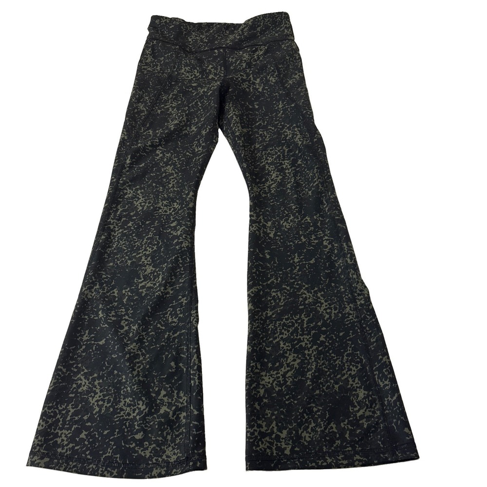 Girls Old Navy Active Powersoft Go-Dry Leggings Animal Print L 10/12 flare hi ri